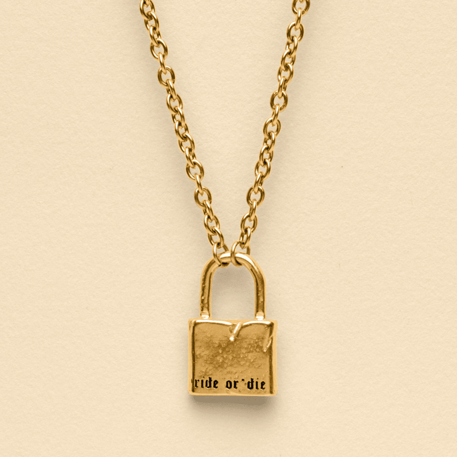 RIDE OR DIE NECKLACE [GOLD] - FRAGMENT STUDIO