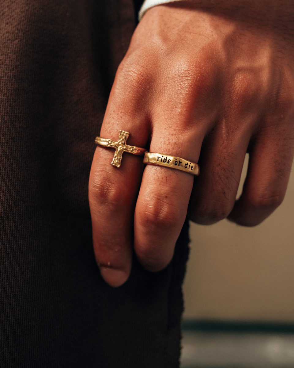 RIDE OR DIE RING [GOLD] - FRAGMENT STUDIO