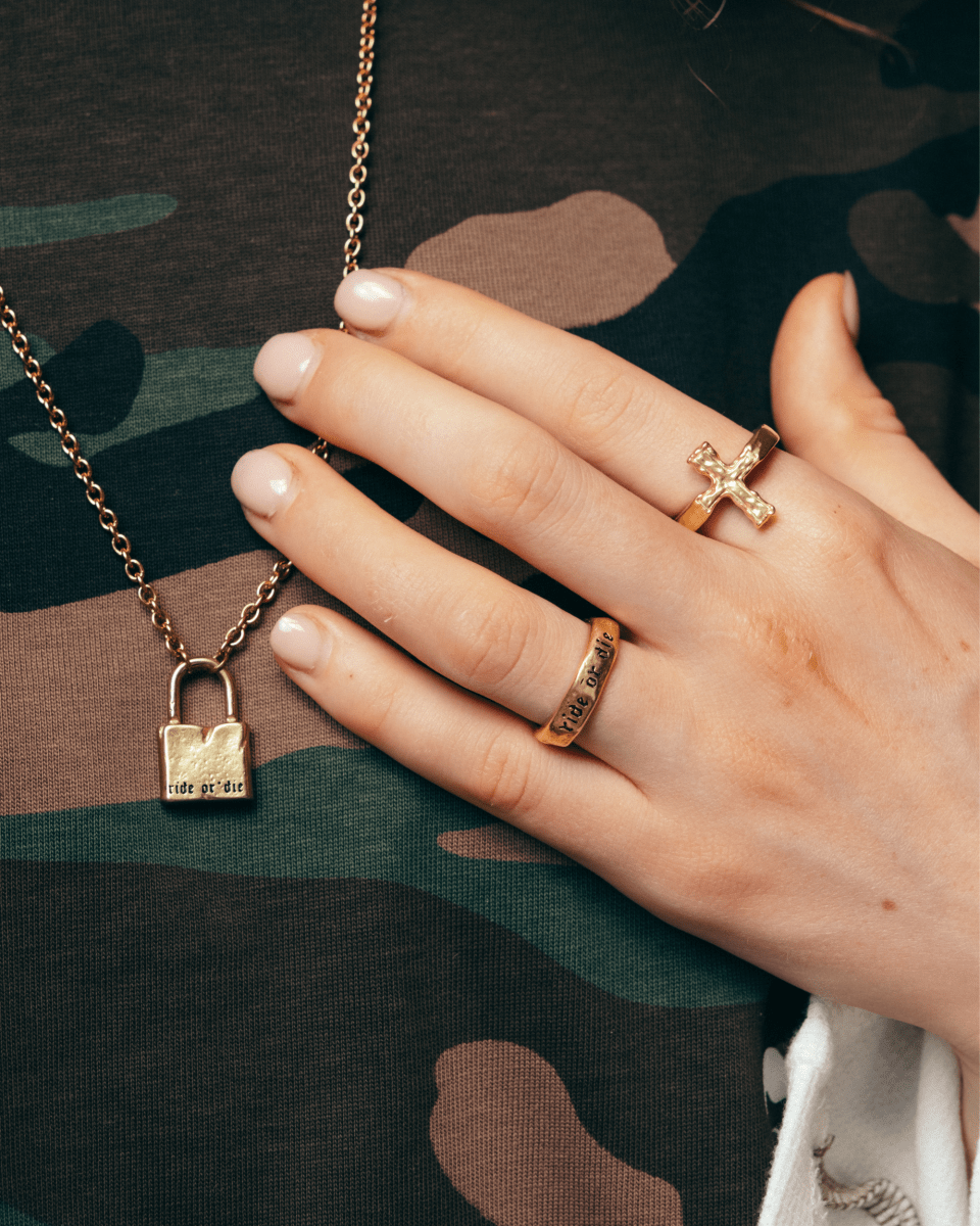 RIDE OR DIE RING [GOLD] - FRAGMENT STUDIO
