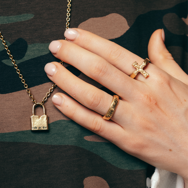 RIDE OR DIE RING [GOLD]