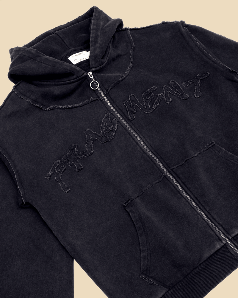 ROOTS ZIP UP HOODIE - BLACK – FRAGMENT STUDIO