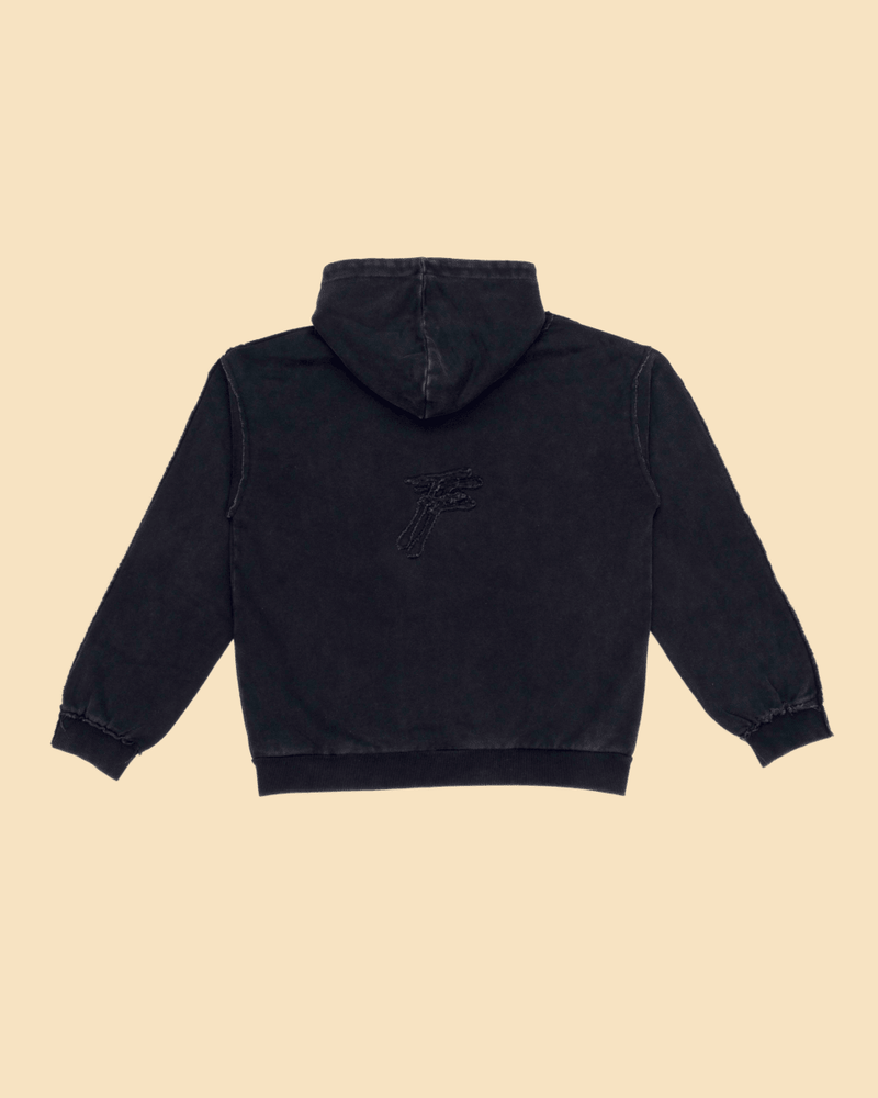 ROOTS ZIP UP HOODIE - BLACK – FRAGMENT STUDIO
