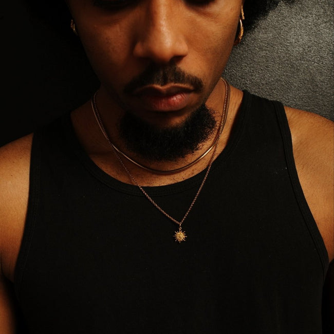 Solar Flare Necklace [Gold] - FRAGMENT STUDIO