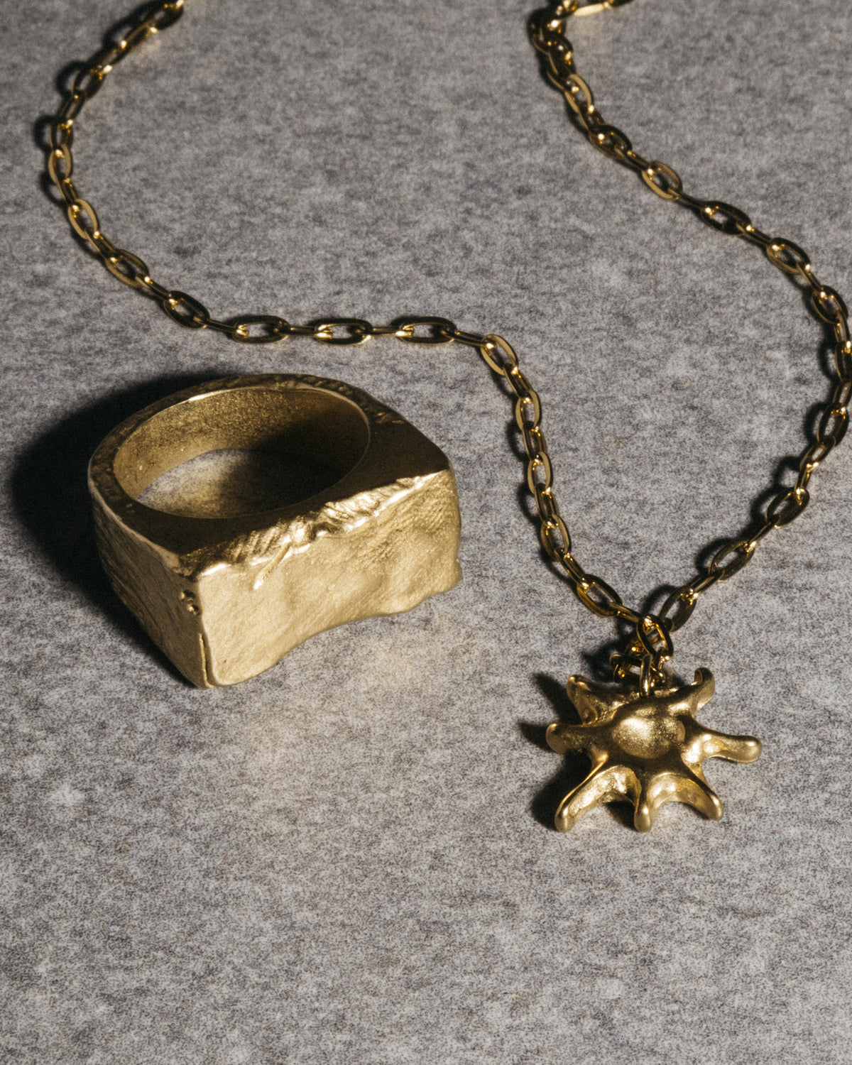 SOLAR FLARE NECKLACE [GOLD] - FRAGMENT STUDIO