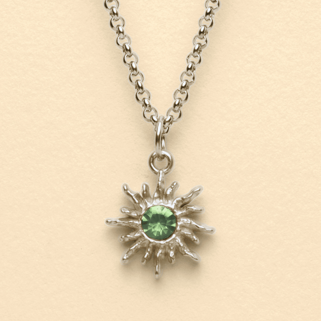 SOLAR FLARE NECKLACE - GREEN - FRAGMENT STUDIO