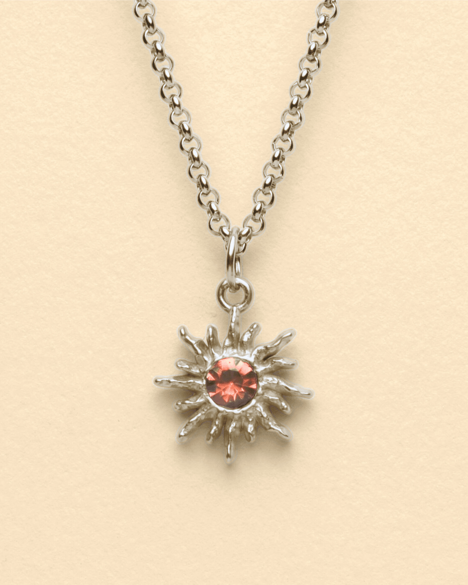 SOLAR FLARE NECKLACE - RED - FRAGMENT STUDIO