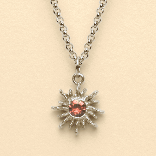 SOLAR FLARE NECKLACE - RED - FRAGMENT STUDIO