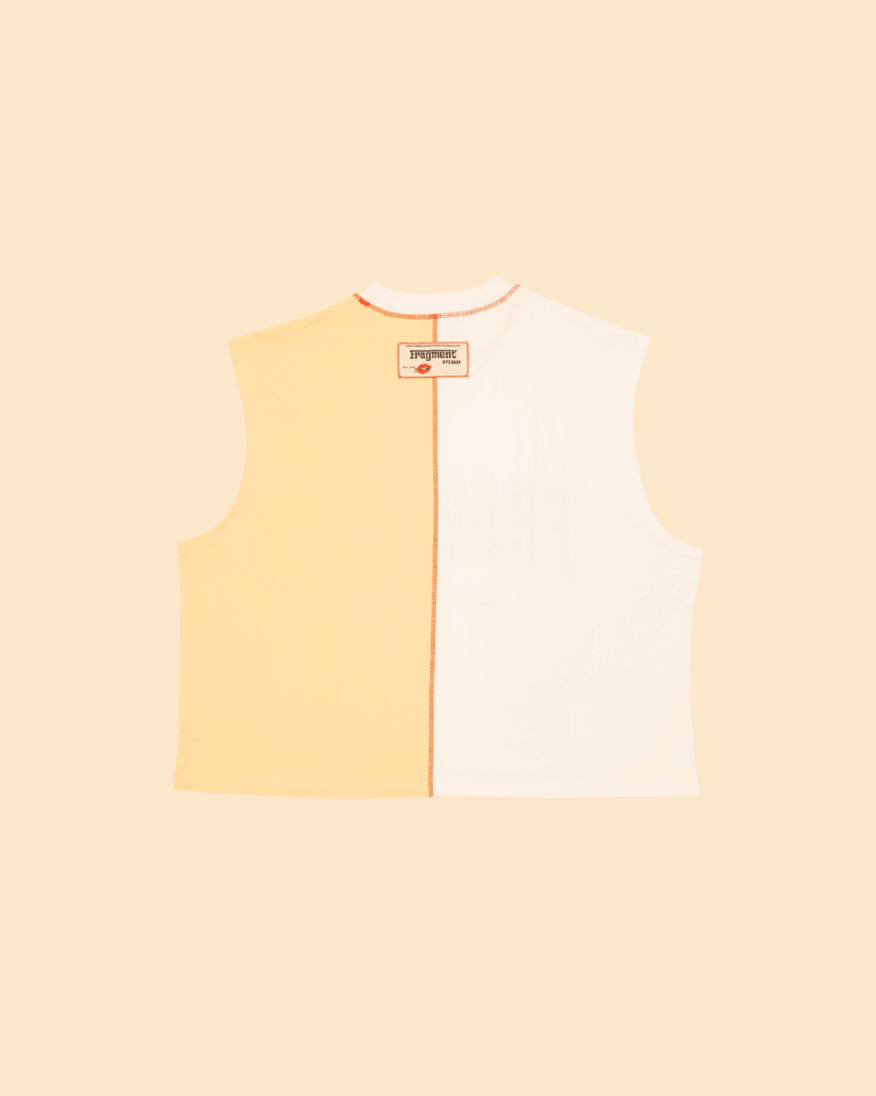 SPLIT VARSITY SLEEVELESS TEE - FRAGMENT STUDIO
