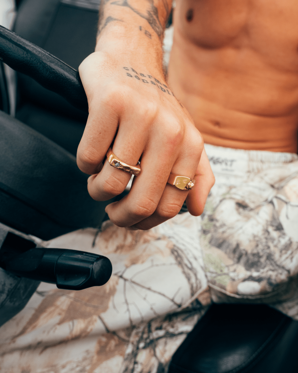 SQUARED RING [GOLD] - FRAGMENT STUDIO