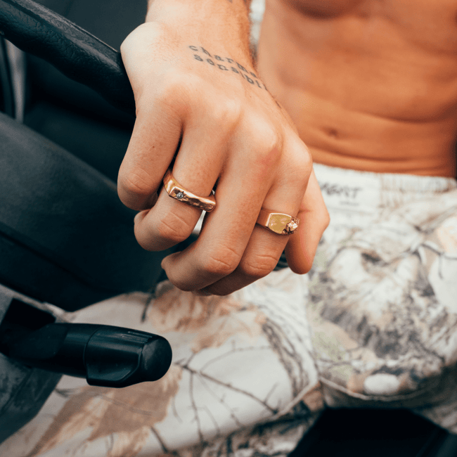 SQUARED RING [GOLD] - FRAGMENT STUDIO