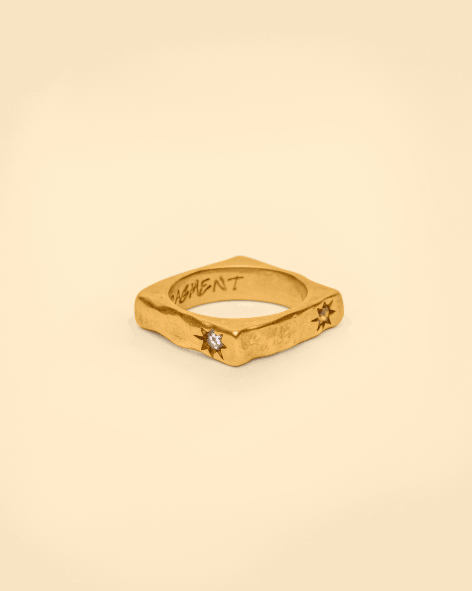 SQUARED RING [GOLD] - FRAGMENT STUDIO