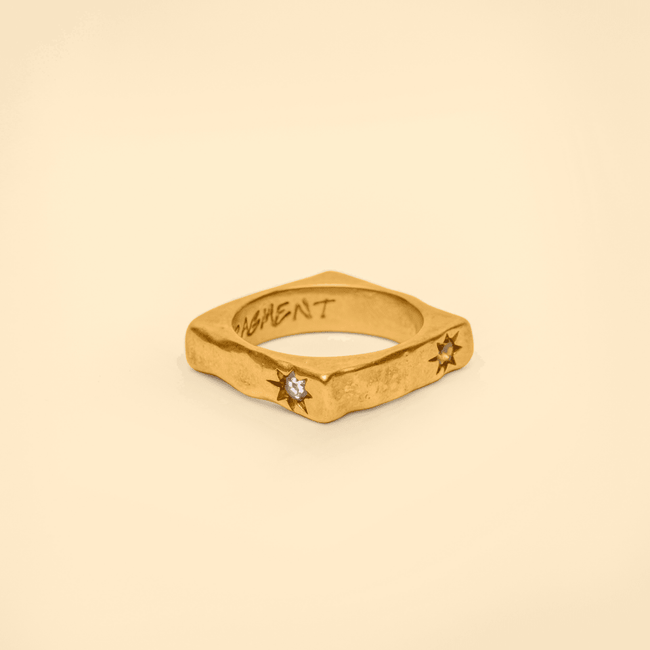 SQUARED RING [GOLD] - FRAGMENT STUDIO