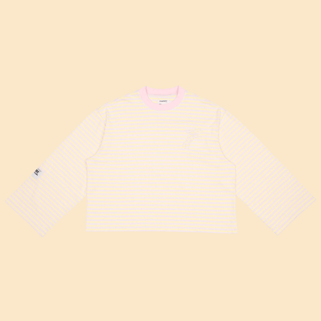 STRIPED LONGSLEEVE - PINK & YELLOW - FRAGMENT STUDIO