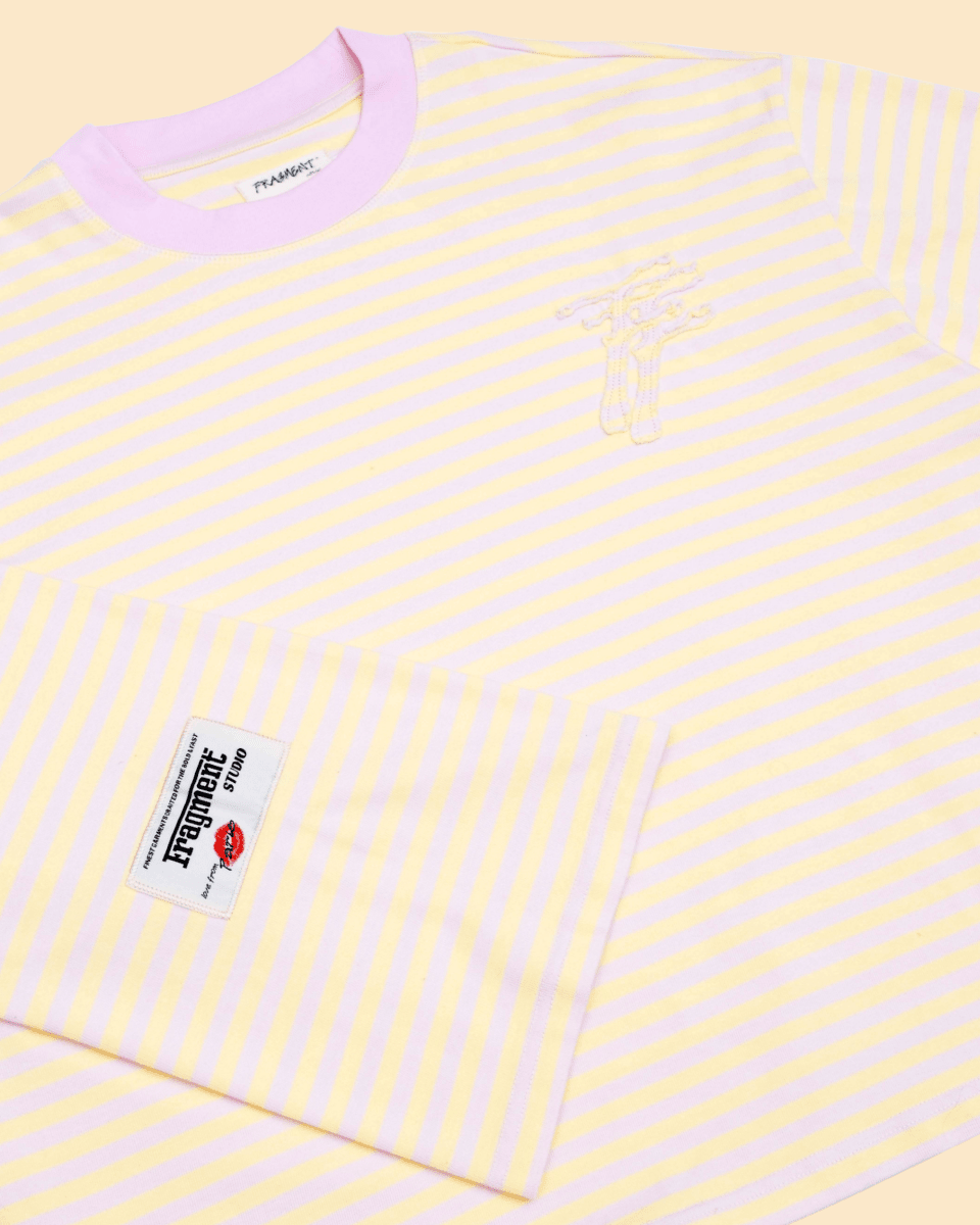 STRIPED LONGSLEEVE - PINK & YELLOW - FRAGMENT STUDIO