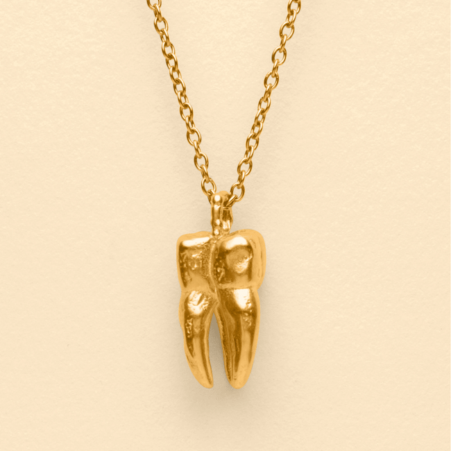TOOTH NECKLACE [GOLD] - FRAGMENT STUDIO