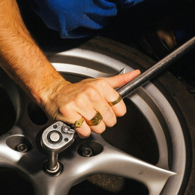 Green Ray Ring [Gold] - FRAGMENT STUDIO